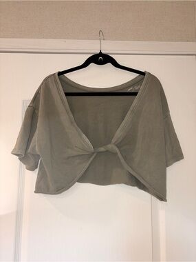 Aerie Twist Reversible Crop Tee